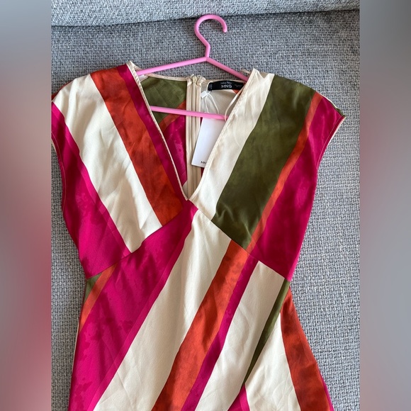 Mango Striped Midi Dress – Size Medium (US 6) brand new - Picture 10 of 15